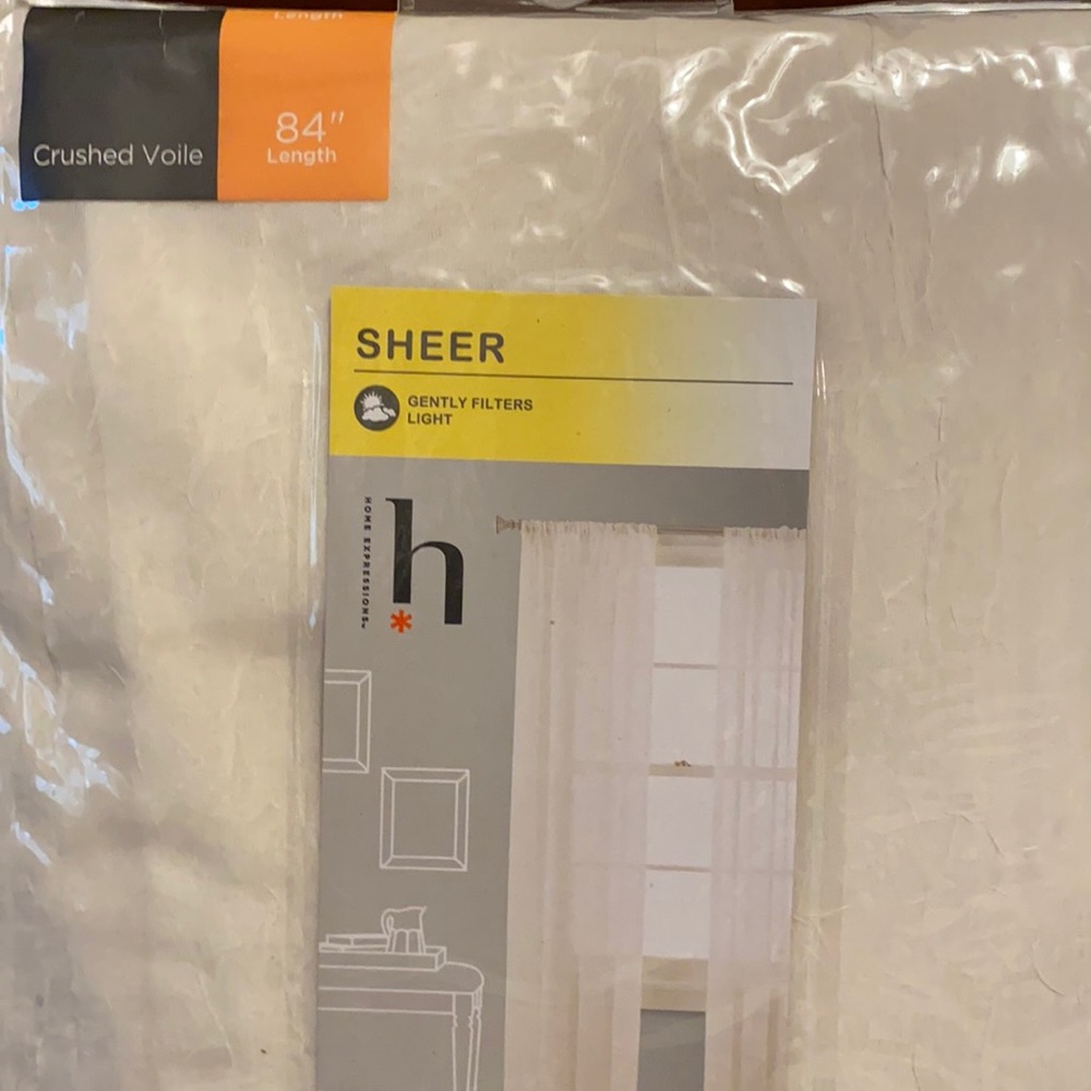 Home Expressions Rod Pocket crushed Voile